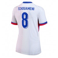 Fotbalové Dres Francie Aurelien Tchouameni #8 Dámské Venkovní ME 2024 Krátký Rukáv